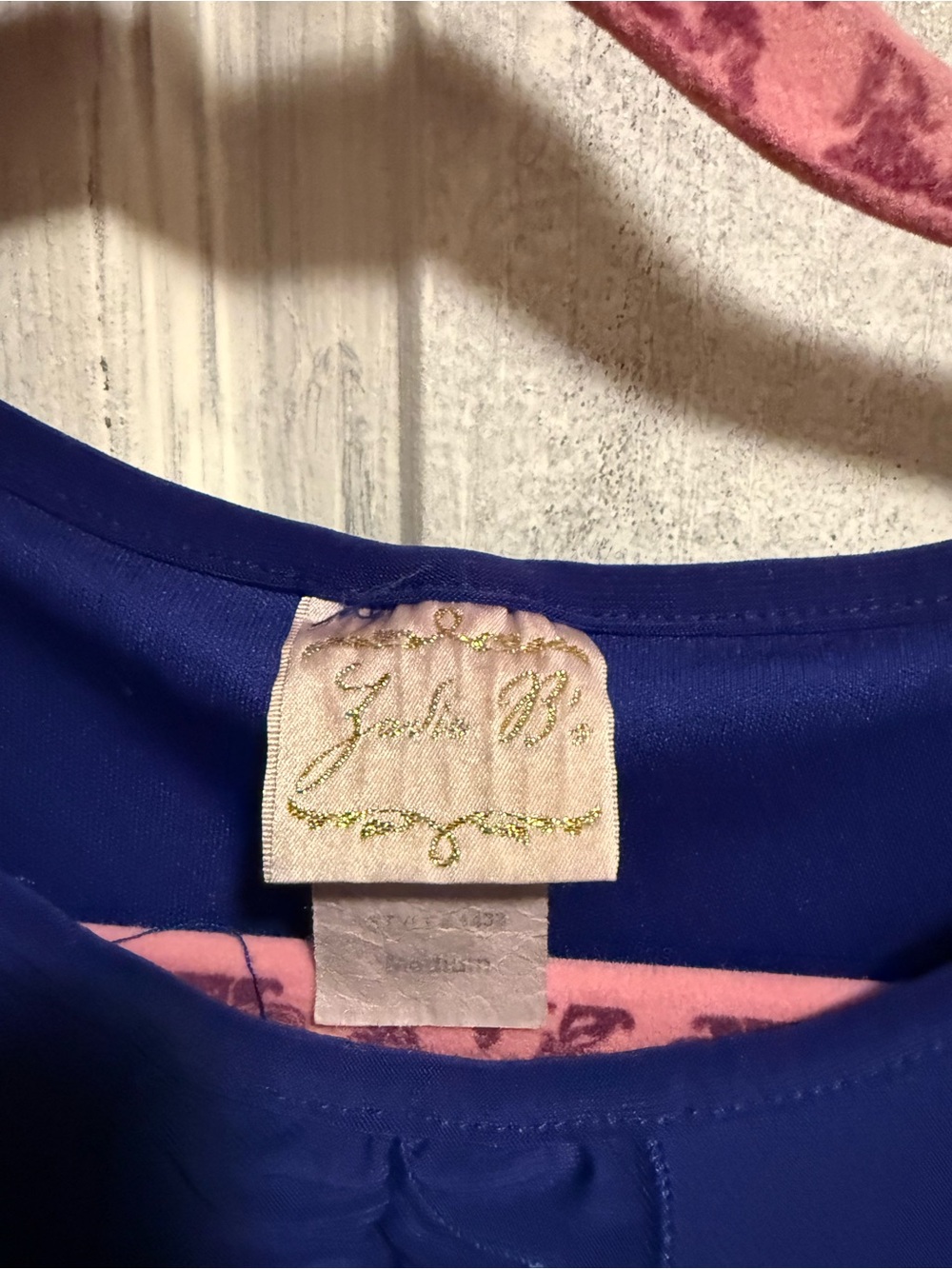 Zelda B. Women’s Royal Blue Scoop Neck Top